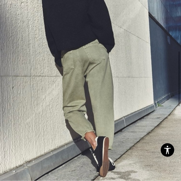 Zara Paperbag High Waisted Baggy Jeans Size 2 - Picture 11 of 13